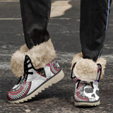 Steve Steadham Spade 3D Fur High Top Boots White