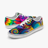 Rainbow Tye Dye - Canvas Low Top (WO)