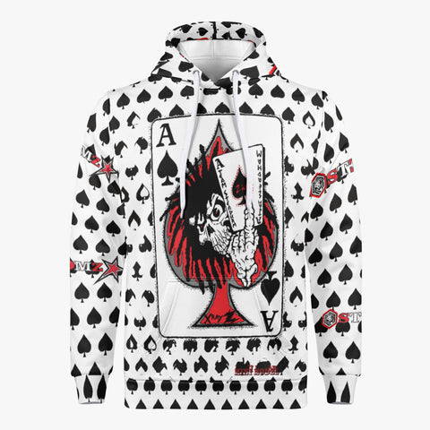 Ace of Spades Black Knight Retro Pull Over Hoodie.