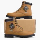 SS Ace of Spade Leather Boots - Brown