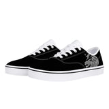 Chrome Lion - White Canvas Low Top