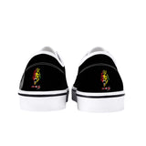 Chrome Lion - White Canvas Low Top