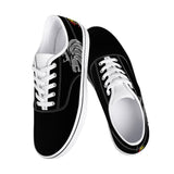 Chrome Lion - White Canvas Low Top