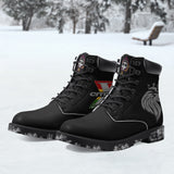 Citizen X Posse - Stealth Black Leather Boots