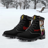 Daggerz - Stealth Black Leather Boots