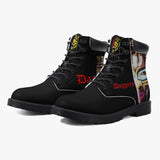 Daggerz - Stealth Black Leather Boots