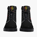 Daggerz - Stealth Black Leather Boots