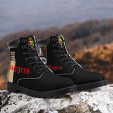 Daggerz - Stealth Black Leather Boots