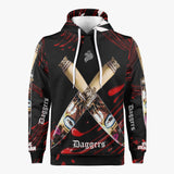 Daggers Crosses Pull Over Hoodie