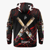 Daggers Crosses Pull Over Hoodie