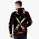 Daggers Crosses Pull Over Hoodie