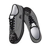 Grey Lion - Black Canvas Low Top