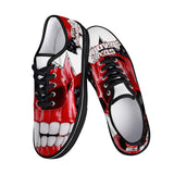 Red Skull - Black Canvas Low Top