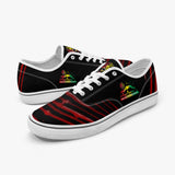 Rasta Bloods - White Canvas Low Top