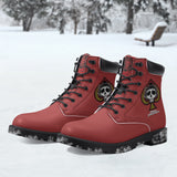 SS Ace of Spade Leather Boots - Rose