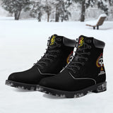 Steve Steadham Spade - Stealth Black Leather Boots