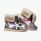 Steve Steadham Spade 3D Fur High Top Boots White