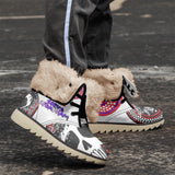 Steve Steadham Spade 3D Fur High Top Boots White