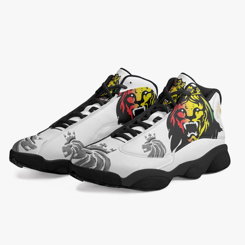 Rasta Lion Stealth White Basketball Shoe - Premium