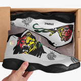 Rasta Lion Stealth White Basketball Shoe - Premium