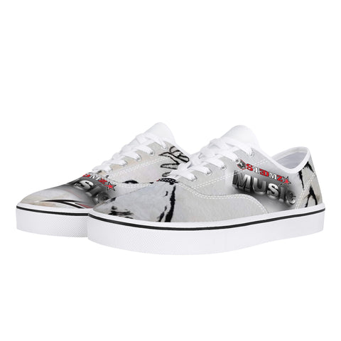 Stedmz Music - White Canvas Low Top