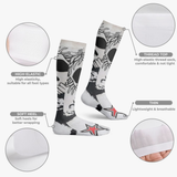 Stedmz Throw Back  Knee High Sports Socks