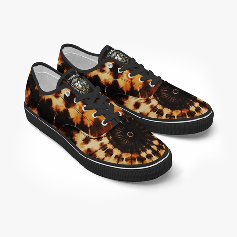 Tye Dye Black/Gold - Black Canvas Low Top