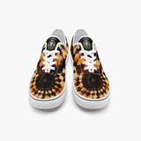Tye Dye Black/Gold - Black Canvas Low Top (WO)
