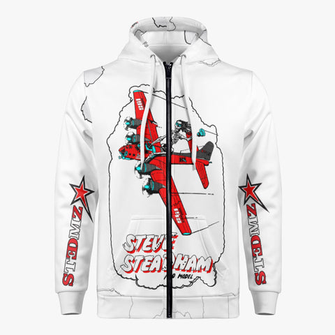 Bomber Zip Up Hoodie