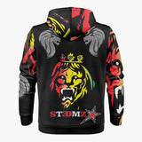 Rasta Chrome Lion Iconic Zip Up Hoodie