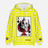 Ace of Spades Yellow Hooded Sweatshirt