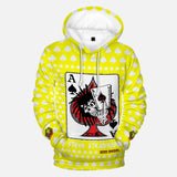 Ace of Spades Yellow Hooded Sweatshirt