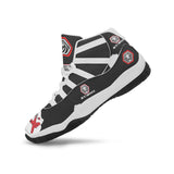 Steadham Black and White Bomber Leather Basketball Shoe