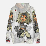 Dread Lockz Chick 1 Hooded Sweatshirt