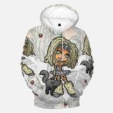 Dread Lockz Chick 1 Hooded Sweatshirt