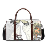 Dreadlock Chic White Travel Handbag