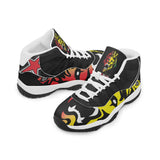 Steadham Rasta Lion Face Stealth Leather Basketball Shoe