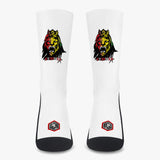 Rasta Lion White Reinforced Sports Socks