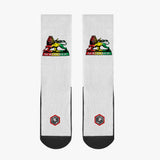 Rasta Lion OG White Reinforced Sports Socks