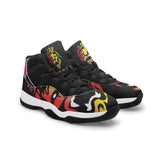 Steadham Rasta Lion Face Stealth Leather Basketball Shoe