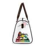Rasta Lion White Travel Handbag