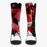Stedmz Red Skull Reinforced Sports Socks
