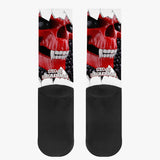 Stedmz Red Skull Reinforced Sports Socks