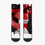 Stedmz Red Skull Reinforced Sports Socks