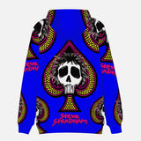 Steve Steadham Magenta Spade Blue Hooded Sweatshirt