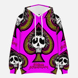 Steve Steadham Magenta Spade III Hooded Sweatshirt