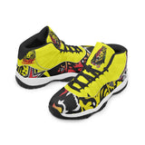 SS Rasta/Magenta Spade Basketball Shoe