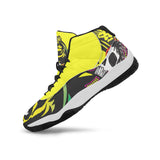 SS Rasta/Magenta Spade Basketball Shoe