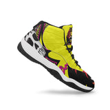 SS Rasta/Magenta Spade Basketball Shoe