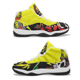 SS Rasta/Magenta Spade Basketball Shoe